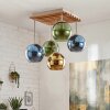 Koyoto lampa sufitowa 5-punktowa E14 z kulistymi kloszami do salonu i jadalni