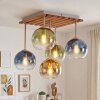 Koyoto lampa sufitowa 5-punktowa z kulistymi kloszami, styl boho vintage