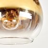 Koyoto lampa sufitowa 5-punktowa z kulistymi kloszami, styl boho vintage