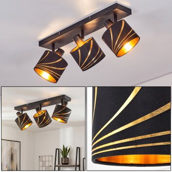 Alsen plafon sufitowy, lampa sufitowa 3-punktowa E14 z regulowanymi kloszami