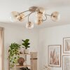 Chehalis lampa sufitowa 6-punktowa z kulistymi kloszami, falista, ø 58 cm