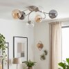Nowoczesna klastrowa lampa sufitowa Chehalis z metalowym stelażem, 6 kulistych kloszy