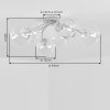 Chehalis lampa sufitowa z kulistymi kloszami G9, 6-punktowa, ø 64 cm
