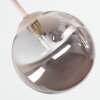 Nowoczesna lampa sufitowa Chehalis, klaster 5 przydymionych szklanych kul ø 15 cm