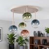 Chehalis 5-punktowa lampa sufitowa kule G9 do salonu i jadalni, retro
