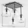Koyoto podłużna lampa sufitowa z kulistymi kloszami E14, 4-punktowa