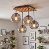 Koyoto lampa sufitowa 4-punktowa E14 z kulistymi kloszami, boho retro