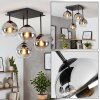 Koyoto lampa sufitowa 4-punktowa, kuliste klosze, ø 35,5 cm