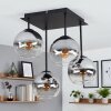 Koyoto lampa sufitowa 4-punktowa, kuliste klosze, ø 35,5 cm