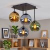 Koyoto nowoczesna lampa sufitowa 4-punktowa z kulistymi kloszami, retro vintage