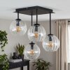 Koyoto lampa sufitowa 4-punktowa E14 ze szklanymi kloszami w stylu retro