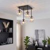 Koyoto lampa sufitowa 4-punktowa E14 ze szklanymi kloszami w stylu retro
