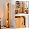 Boho lampa podłogowa Sernadelo z naturalnego drewna jodłowego z wycięciami