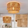 Boho-lampa sufitowa Tamir, dwuwarstwowy klosz z naturalnego sznurka, ø 50 cm