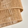 Boho-lampa sufitowa Tamir, dwuwarstwowy klosz z naturalnego sznurka, ø 50 cm