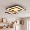 Płaska kwadratowa plafoniera LED Lerin, RGB, regulowana barwa światła 2700-6500 Kelvin