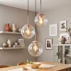 Nowoczesna lampa wisząca w układzie klastrowym Gastor, 3 przezroczyste klosze