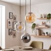 Lampa wisząca Gastor, 3 kuliste klosze, regulowana przy montażu nad stołem jadalnym