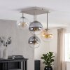 Lampa sufitowa Gastor w nowoczesnym stylu z 4 kulistymi kloszami w piaskowym kolorze