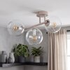 Nowoczesna klastrowa lampa sufitowa Koyoto, 3 przezroczyste szklane kule