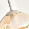 Nowoczesna piaskowa lampa sufitowa Koyoto z 4 kulistymi szklanymi kloszami