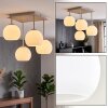 Klastrowa lampa sufitowa Koyoto w nowoczesnym stylu z 4 białymi kloszami