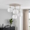 Klastrowa lampa sufitowa Koyoto w nowoczesnym stylu z 4 białymi kloszami