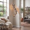 Lampa podłogowa Koyoto, sześć chromowanych i przydymionych kulistych kloszy kaskadowo