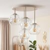 Nowoczesna lampa sufitowa Ripoll, piaskowa, z 4 przezroczystymi szklanymi kulami