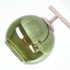 Nowoczesna lampa sufitowa Koyoto, 4 kolorowe szklane kule, E14, metalowa oprawa