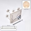 Boho lampa sufitowa Basto, 4 kuliste klosze bambusowe w naturalnym kolorze