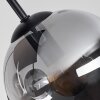 Nowoczesna lampa sufitowa Gastor, 4 przydymione szklane klosze w klastrze