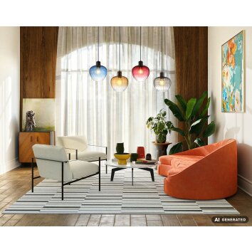 NOWA Toy lampa wisząca 4-punktowa do jadalni i salonu, nowoczesna, 108 cm