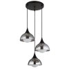 NOWA Eva nowoczesna lampa wisząca 3-punktowa nad stół do jadalni i kuchni, Ø39 cm