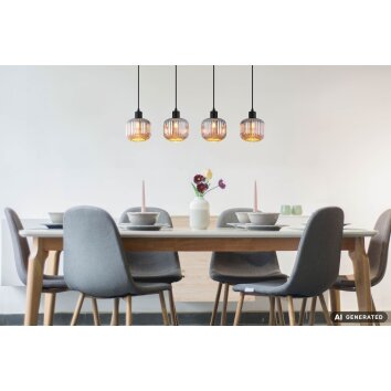 NOWA Tom nowoczesna lampa wisząca E14 4-punktowa do jadalni i kuchni, 80,8 cm