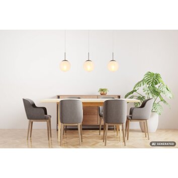 Nowa Kop żyrandol 3-punktowy, lampa wisząca do jadalni, nowoczesna, 104 cm, E27