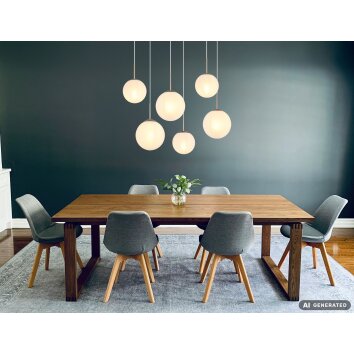 Kop NOWA żyrandol lampa wisząca nowoczesny 6-punktowy E27 93,5 cm 120 cm