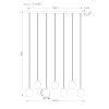 NOWA Minara lampa wisząca LED 38W 4600lm 3000K 102 cm do kuchni i jadalni