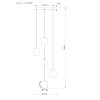 NOWA Minara nowoczesna lampa wisząca LED 27 W 3300 lm 3000 K do jadalni i salonu