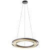 NOWA Rilas LED nowoczesna okrągła lampa wisząca regulowana 56 cm 3000 Kelvin 850 Lumen 9 Watt