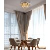 NOWA London okrągły żyrandol sufitowy w stylu vintage 5-płomienny Ø 46 cm 40 W