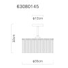NOWA Leeds jednopunktowy plafon lampa sufitowa E27 35 cm do salonu i kuchni