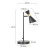 Steinhauer Preto lampa stołowa do czytania GU10 z obracanymi głowicami