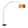 Steinhauer Curve łukowa lampa podłogowa z wyłącznikiem 210 cm E27 do salonu, nowoczesna