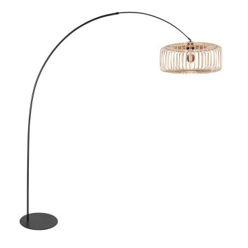 Steinhauer Curve nowoczesna lampa podłogowa łukowa z ażurowym kloszem E27