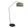 Steinhauer Zig-Zag nowoczesna łukowa lampa podłogowa z ażurowym kloszem do salonu
