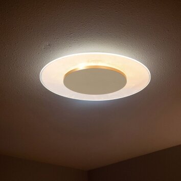 Steinhauer Lido nowoczesny plafon LED okrągły 36 cm 2700 K 1500 lm 18 W do salonu