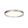 Steinhauer Srebrna płaska okrągła lampa sufitowa Flady LED, 2700 Kelvin ciepła biel