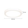 Steinhauer Luminix okrągła lampa sufitowa LED, nowoczesna, Ø 20 cm, do jadalni