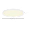 Steinhauer Flady LED płaski okrągły plafon sufitowy Ø 50 cm 40W 2700K 4600 lm